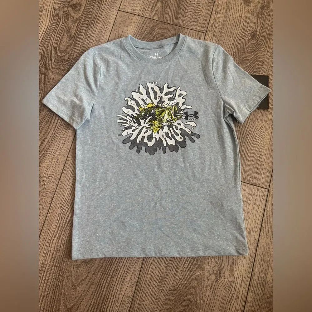 Under Armour Blue T-Shirt with Graphic Print